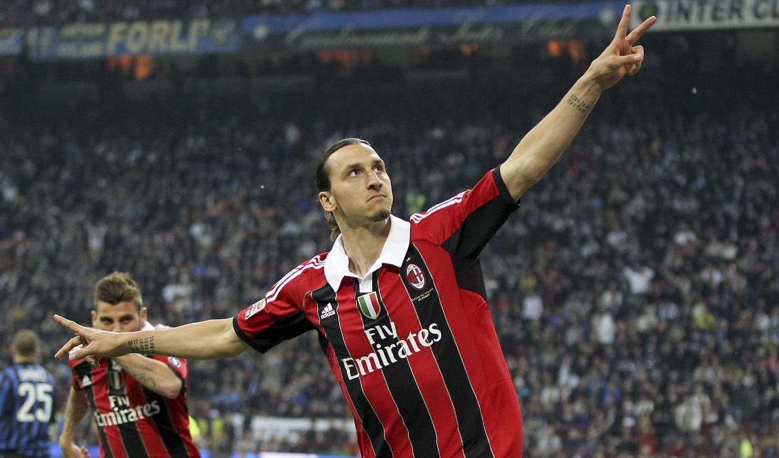 Zlatan Ibrahimovic är tillbaka i AC Milan. Foto: Antonio Calanni/AP/TT-arkivbild