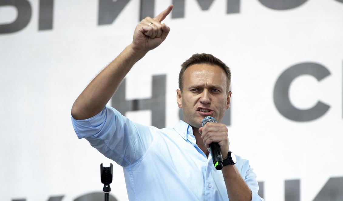 Oppositionsledaren Aleksej Navalnyj har länge varit en nagel i ögat för den ryska regimen. Foto: Pavel Golovkin/AP/TT-arkivbild
