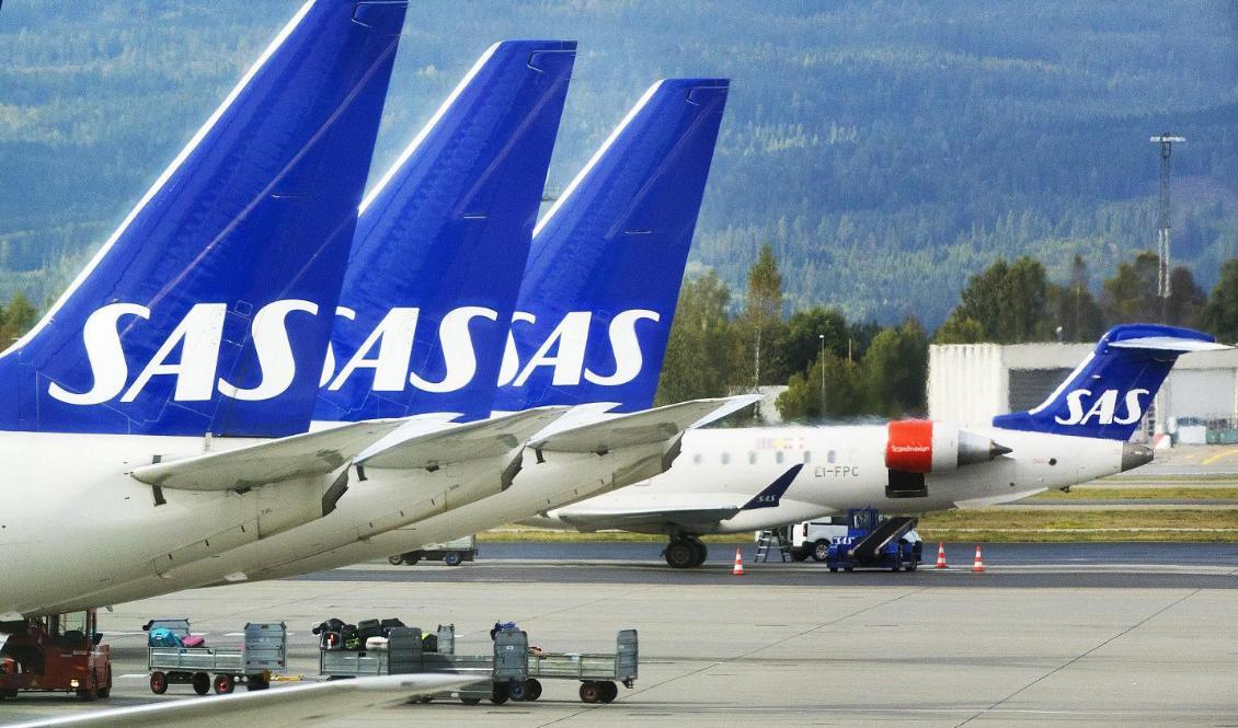 Utgången i målet kommer att få prejudicerande betydelse för ett stort antal passagerare som har begärt ersättning av SAS på grund av pilotstrejken i våras. Foto: Gorm Kallestad/NTB/TT-arkivbild