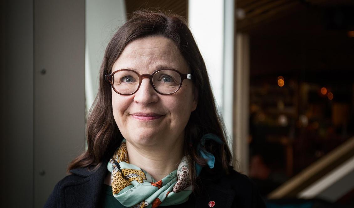 Utbildningsminister Anna Ekström öppnar för att ändra fördelningen av tid åt olika ämnen. Foto: Adam Wrafter/SvD/TT-arkivbild