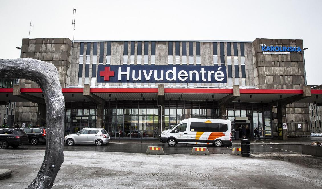 Karolinska universitetssjukhuset ligger i Huddinge i södra Stockholm. Foto: Helena Landstedt/TT-arkivbild