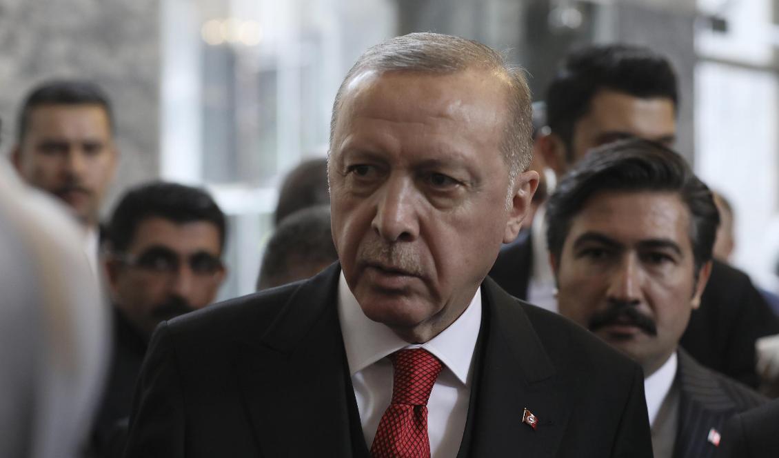 Turkiets president Recep Tayyip Erdogan. Foto: Burhan Ozbilici/AP/TT
