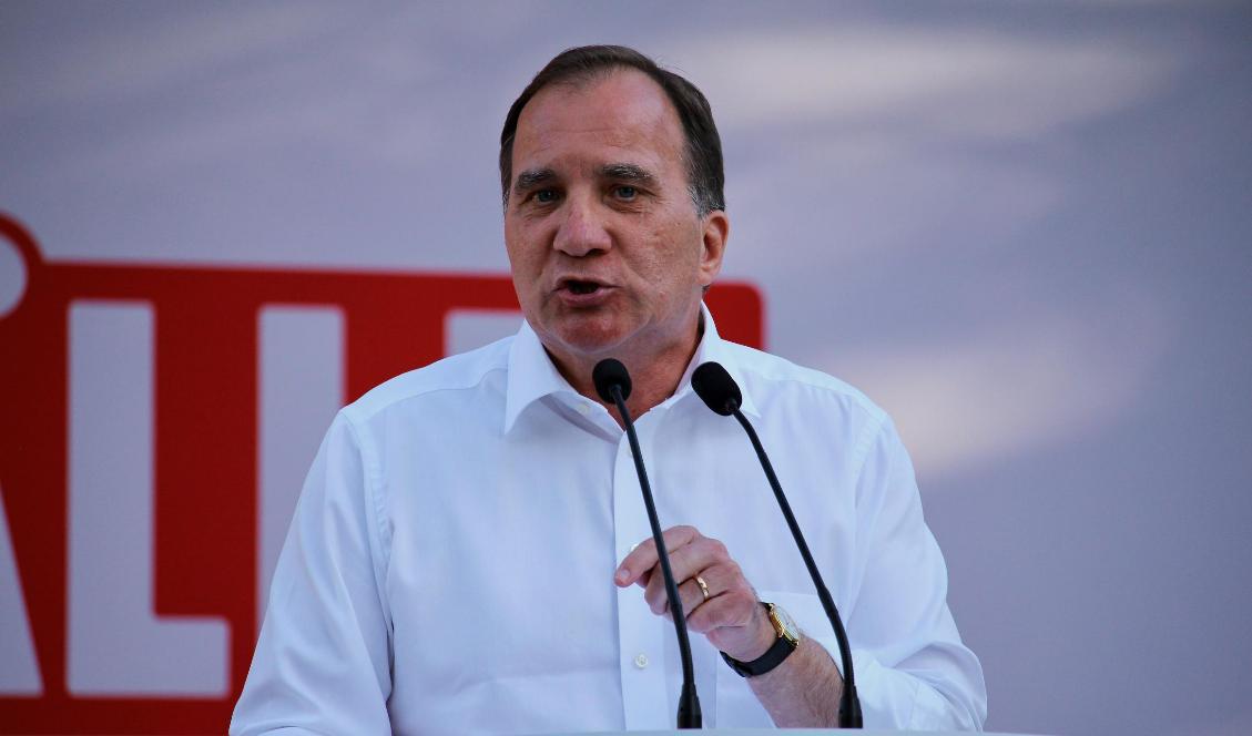Statsminister Stefan Löfven (S). Socialdemokraterna går starkt framåt i en ny opinionsmätning. Foto: Susanne W Lamm/Epoch Times-arkivbild