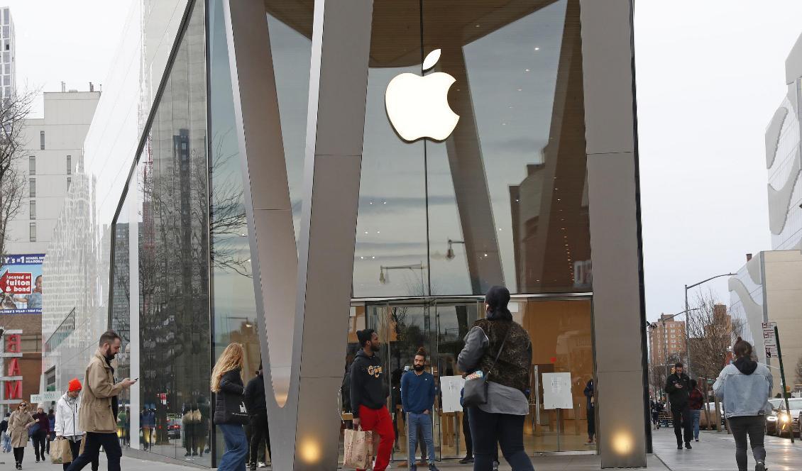 Apple får rekordhöga franska konkurrensböter. Foto: Kathy Willens AP/TT-arkivbild