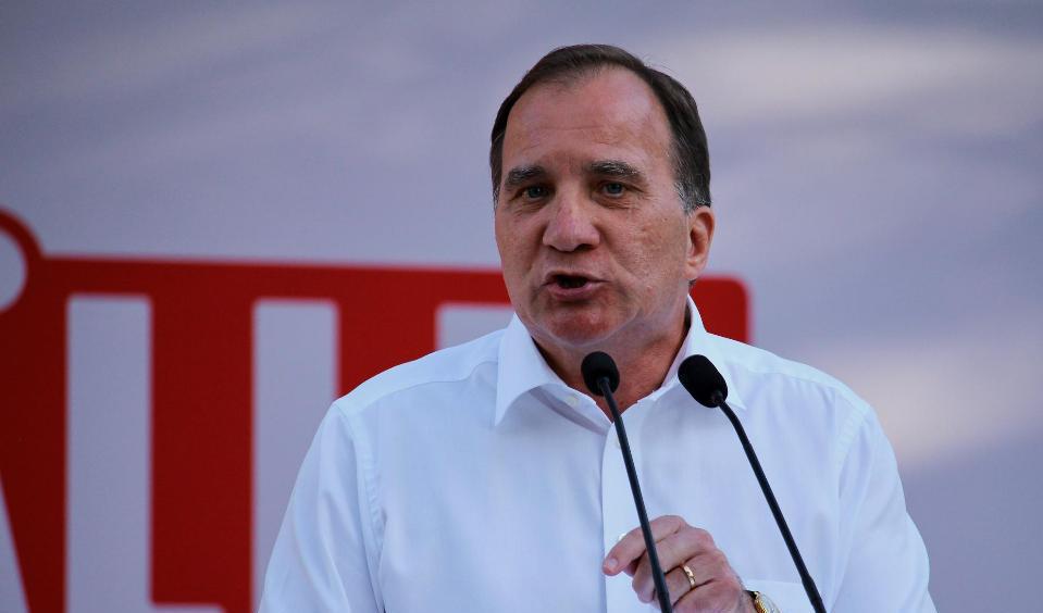Statsminister Stefan Löfven (S). Socialdemokraterna går starkt framåt i en ny opinionsmätning. Foto: Susanne W Lamm/Epoch Times-arkivbild