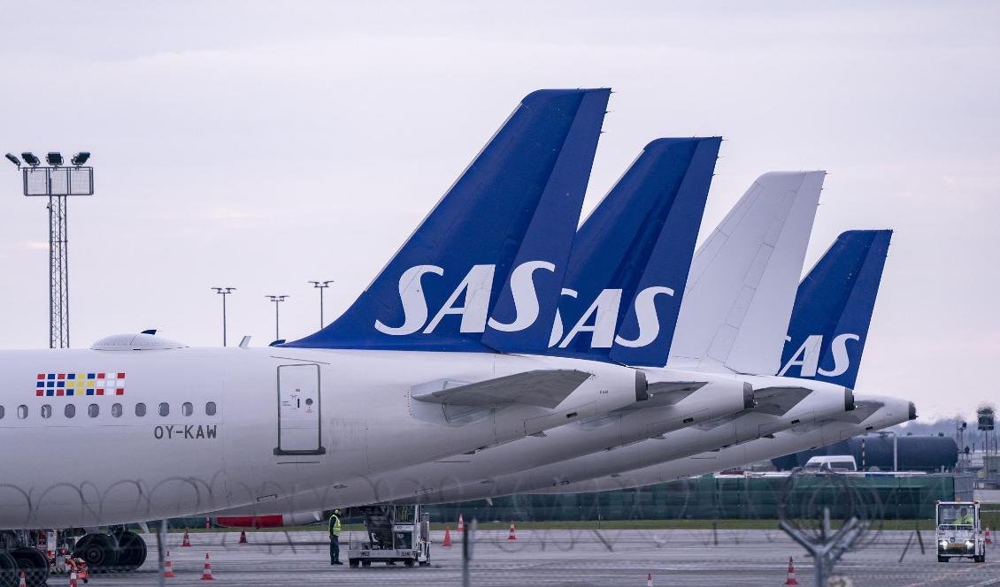 SAS slutar flyga till flera inrikesdestinationer. Foto: Johan Nilsson/TT-arkivbild