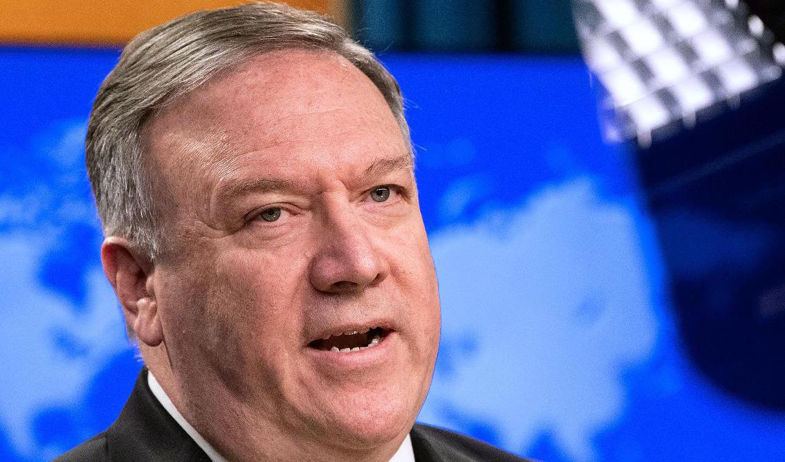 USA:s utrikesminister Mike Pompeo. Foto: Nicholas Kamm-arkivbild