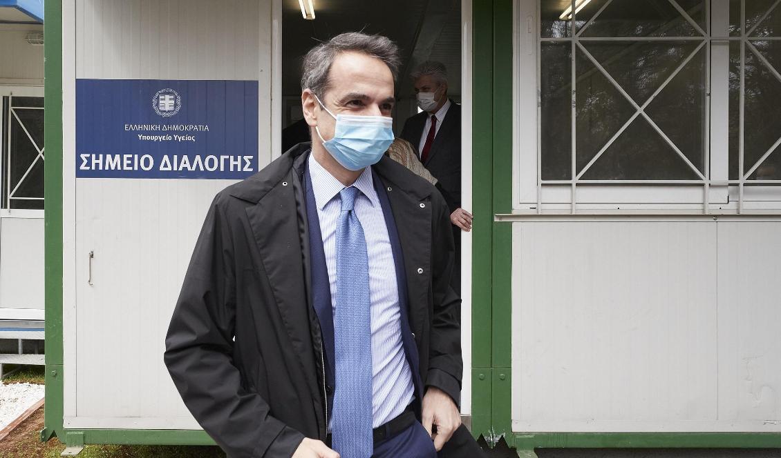 Greklands premiärminister Kyriakos Mitsotakis. Foto: Dimitris Papamitsos/AP/TT-arkivbild