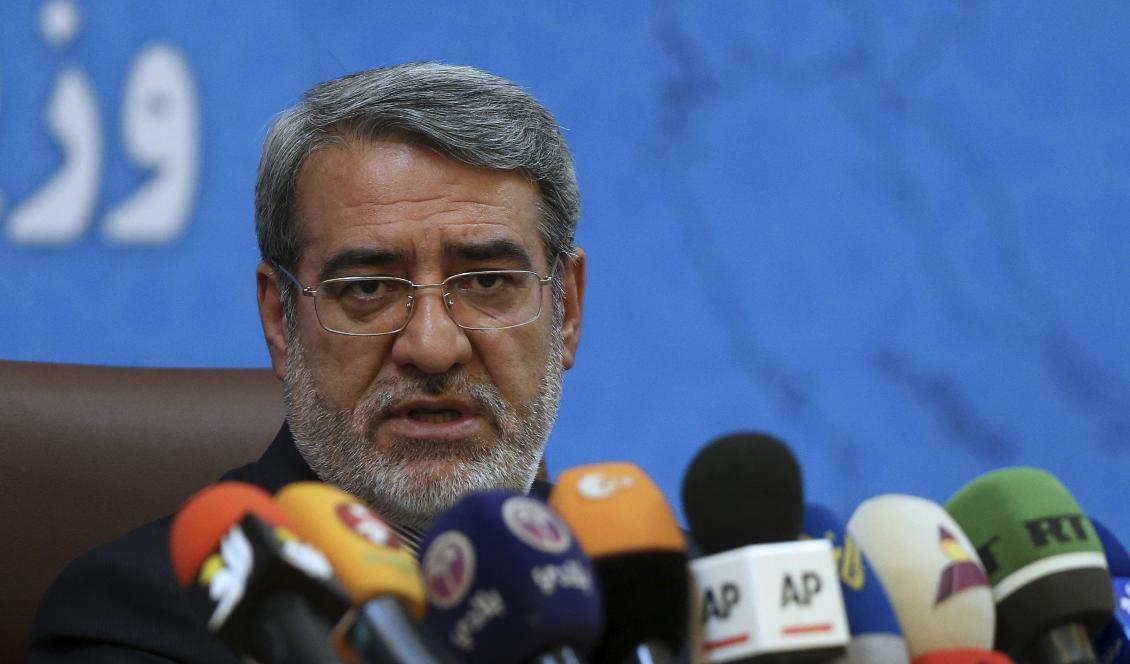 Abdolreza Rahmani Fazli är inrikesminister i Iran. Foto: Vahid Salemi/AP/TT-arkivbild