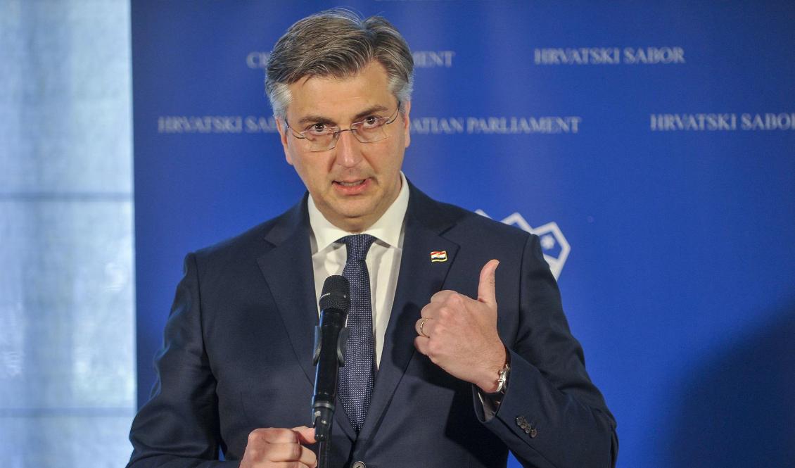 Kroatiens premiärminister Andrej Plenkovic. Foto: AP/TT-arkivbild