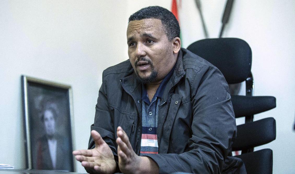 Den ledande oppositionspolitikern Jawar Mohammed har gripits i samband med oroligheter i Etiopien. Foto: Mulugeta Ayene/AP/TT-akivbild