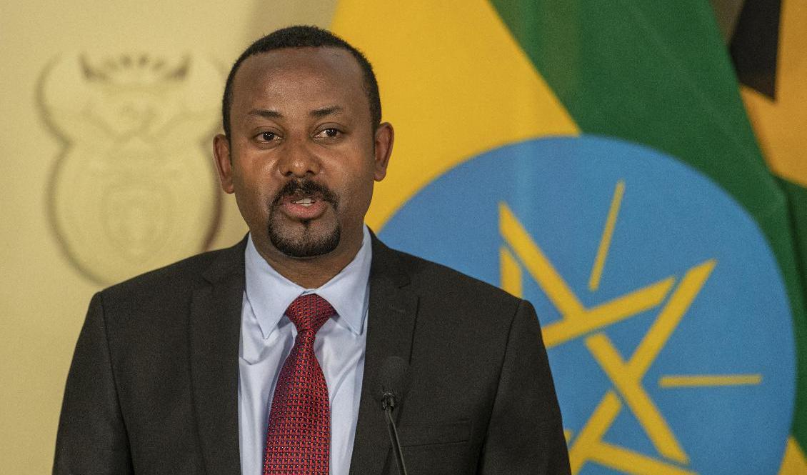 Etiopiens premiärminister Abiy Ahmed. Foto: Themba Hadebe/AP/TT-arkivbild