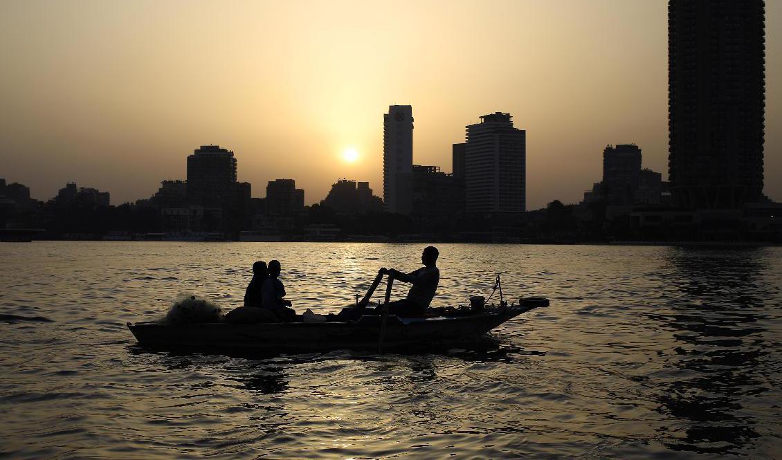 Nilens vattennivå kan hotas av dammbygget i Etiopien. Foto: Hassan Ammar/AP/TT-arkivbild