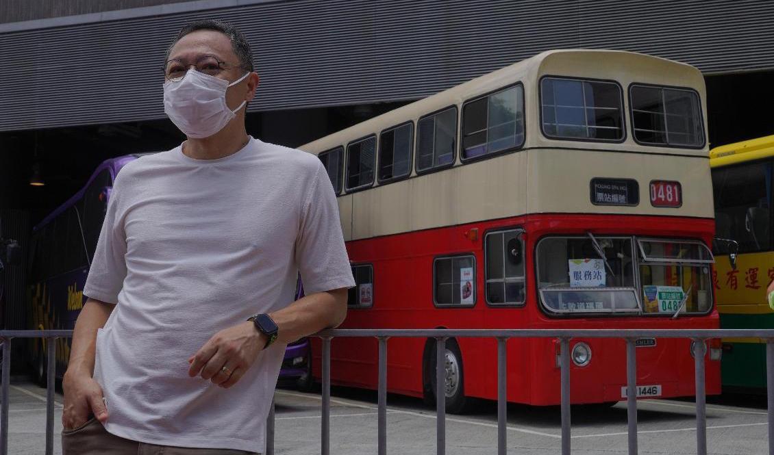 Protestledaren Benny Tai har avskedats från sin tjänst som adjungerad professor på ett ledande universitet i Hongkong. Foto:  Vincent Yu/AP/TT