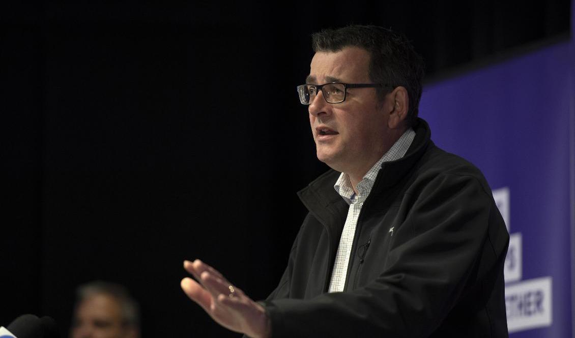 Daniel Andrews, premiärminister i den australiska delstaten Victoria. Foto: Andy Brownbill/AP/TT-arkivbild