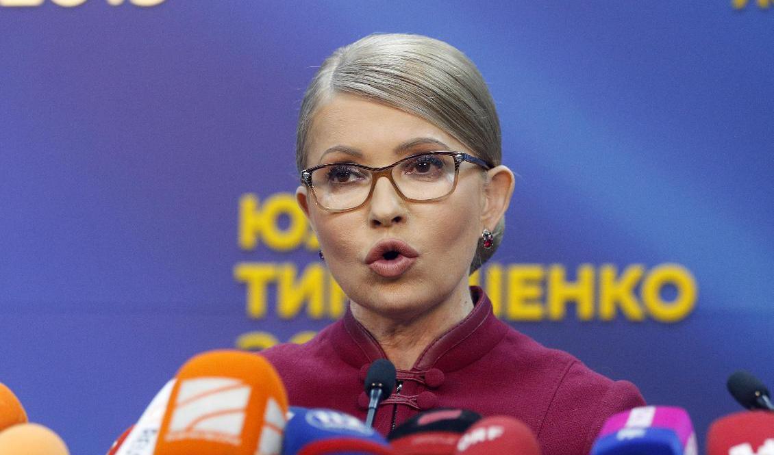 Den tungt meriterade ukrainska politikern Julia Tymosjenko. Foto: Efrem Lukatsky/AP/TT-arkivbild