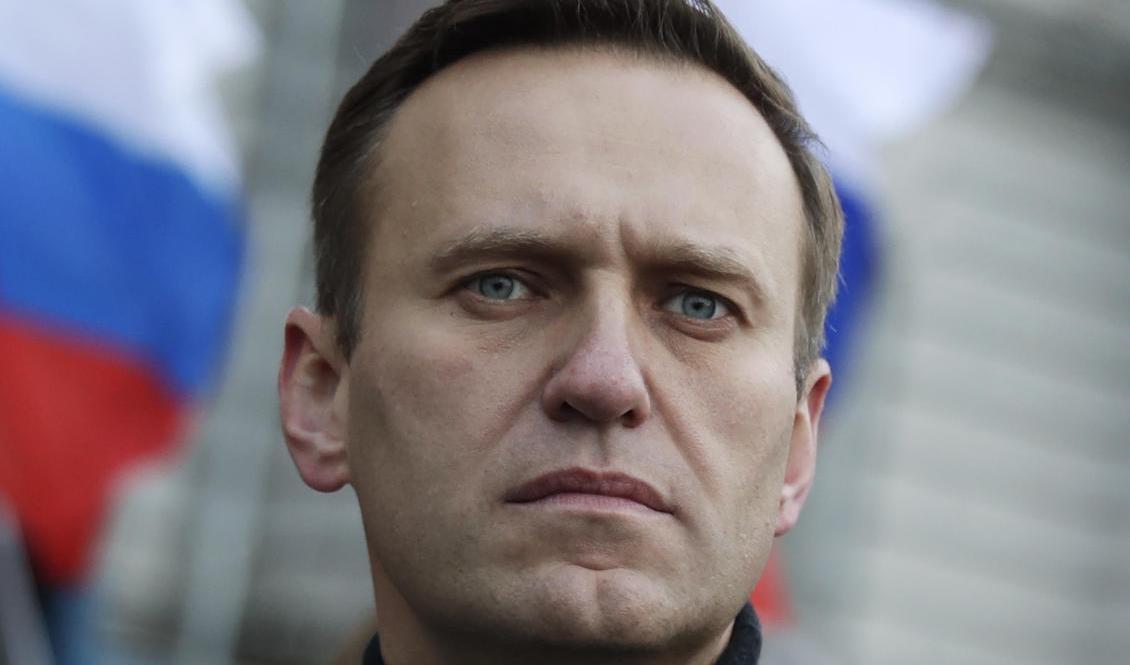 Aleksej Navalnyj. Foto: Pavel Golovkin/AP/TT-arkivbild