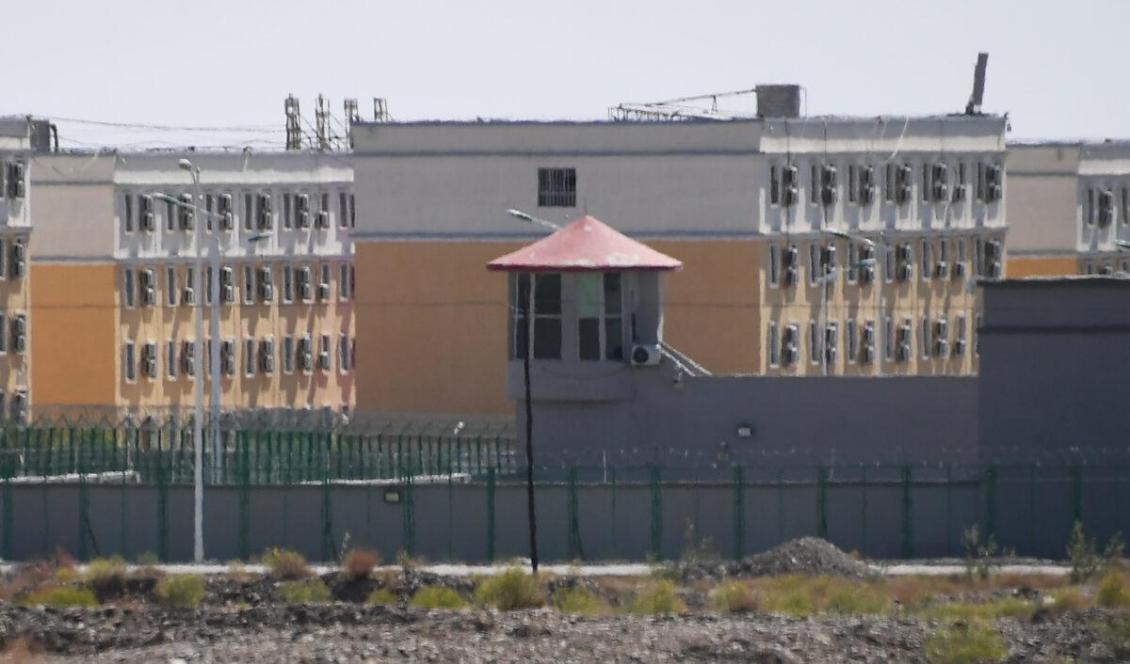 Byggnader vid Artux City Vocational Skills Education Training Service Center, tros vara ett omskolningsläger där mestadels muslimska etniska minoriteter fängslas, beläget norr om Kashgar i Kinas nordvästra Xinjiangprovins. Den 2 juni 2019. Foto: Greg Baker/AFP via Getty Images