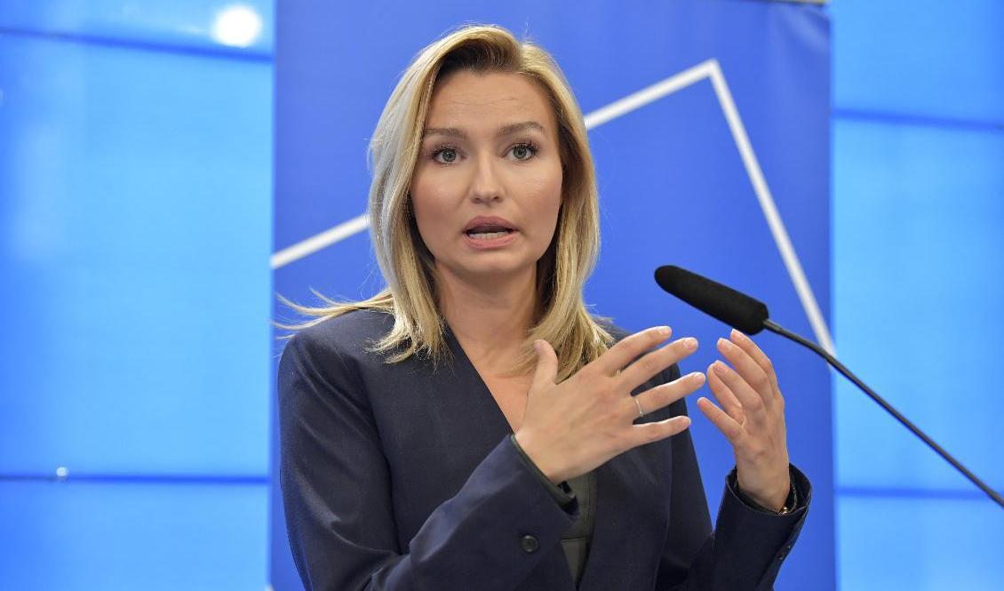 Kristdemokraternas ledare Ebba Busch föreslår en rad förändringar i straffrätten för att få bukt med ungdomsbrottsligheten. Foto: Jessica Gow/TT