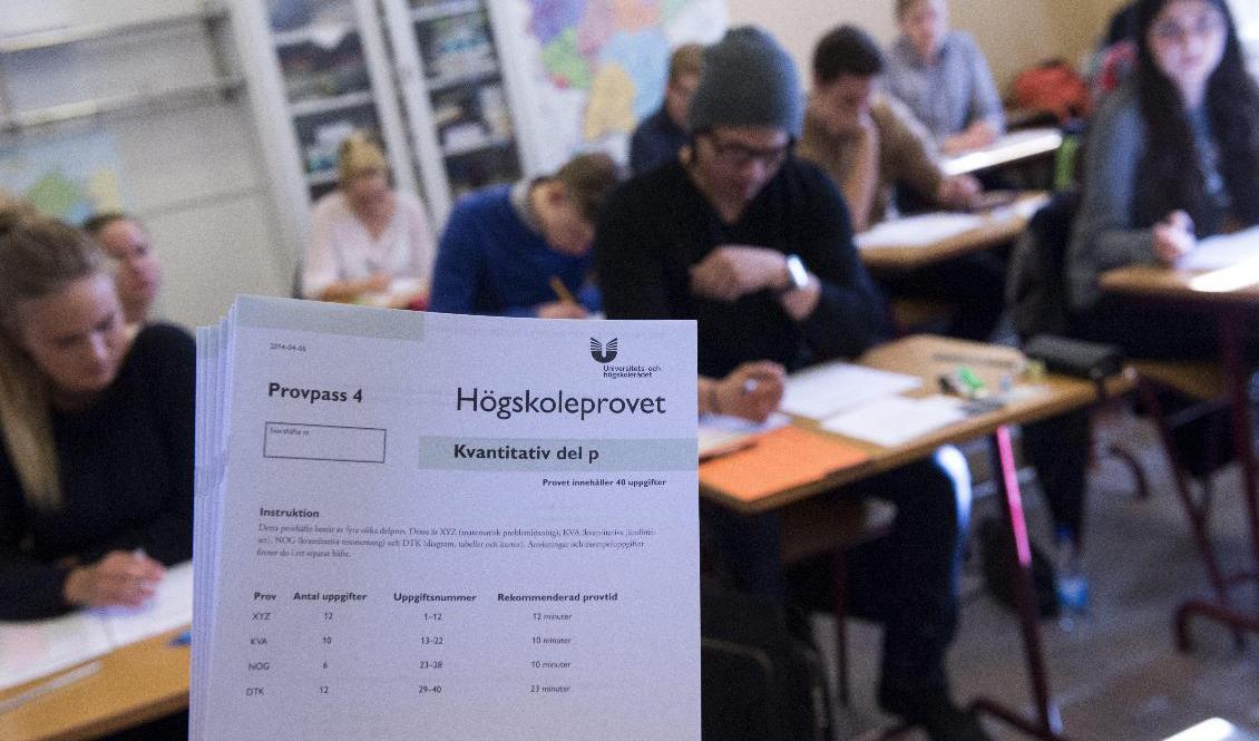 Högskoleprovet kanske blir av i höst trots allt. Arkivbild. Foto: Bertil Enevåg Ericson/TT