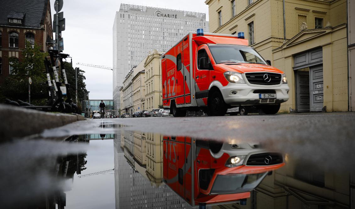 Sjukhuset i Berlin där Aleksej Navalnyj vårdas. Arkivbild. Foto: Markus Schreiber/AP/TT