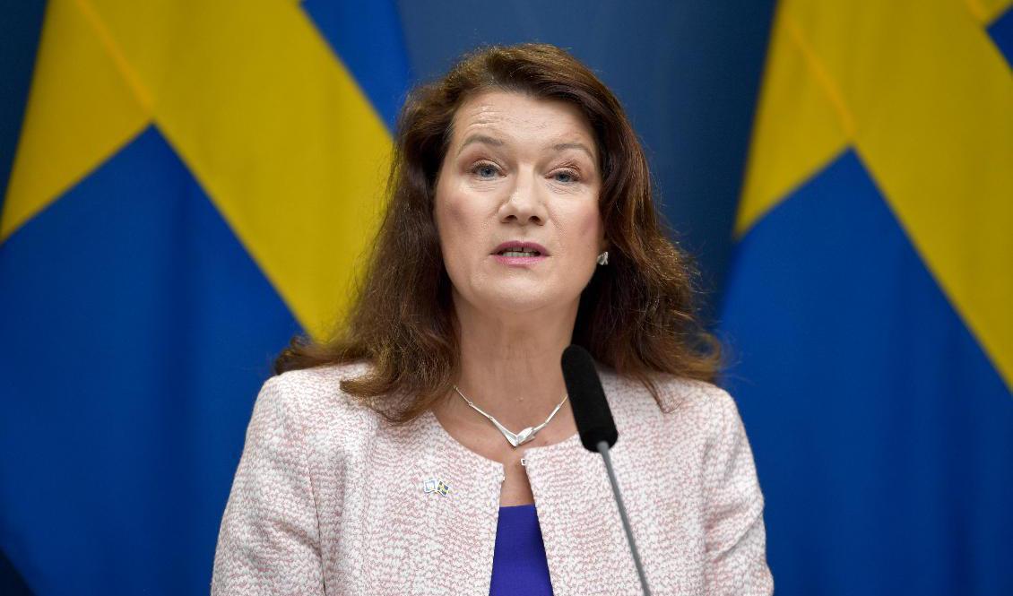 Utrikesminister Ann Linde (S) vill att EU inför sanktioner gentemot Ryssland. Arkivbild. Foto: Anders Wiklund/TT
