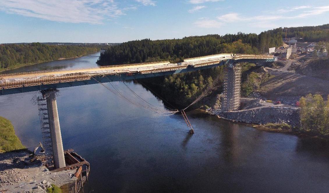 
Ett jordskred har inträffat i närheten av brobygget över Umeälven. Arkivbild. Foto: Samuel Pettersson/TT                                            