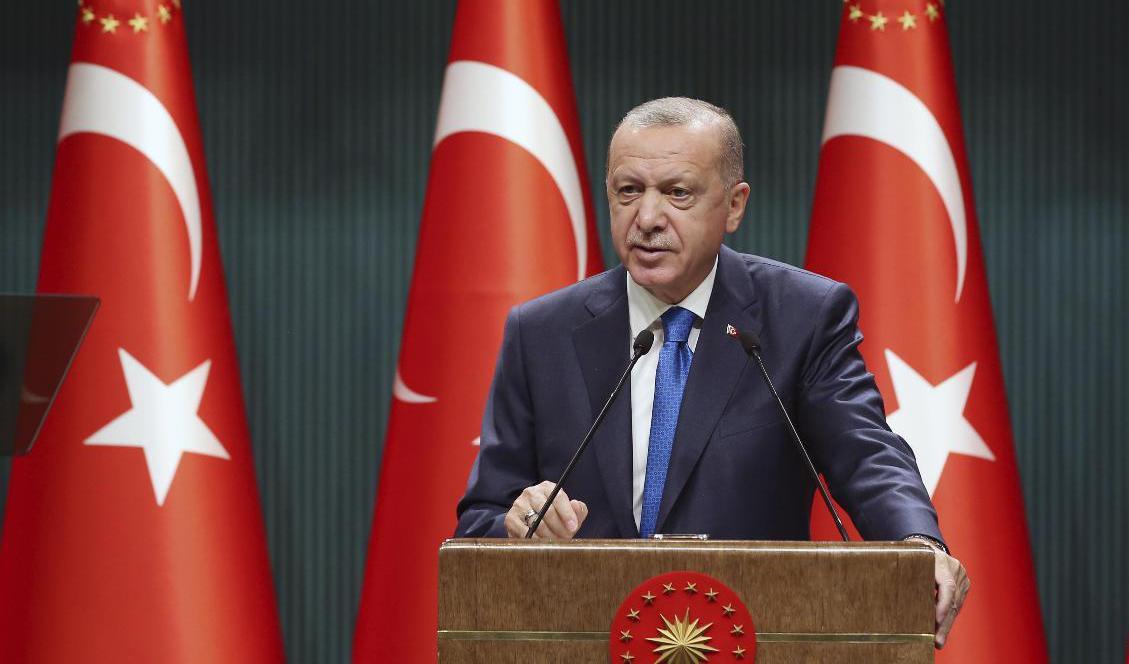 Turkiets president Recep Tayyip Erdogan. Arkivbild. Foto: AP/TT