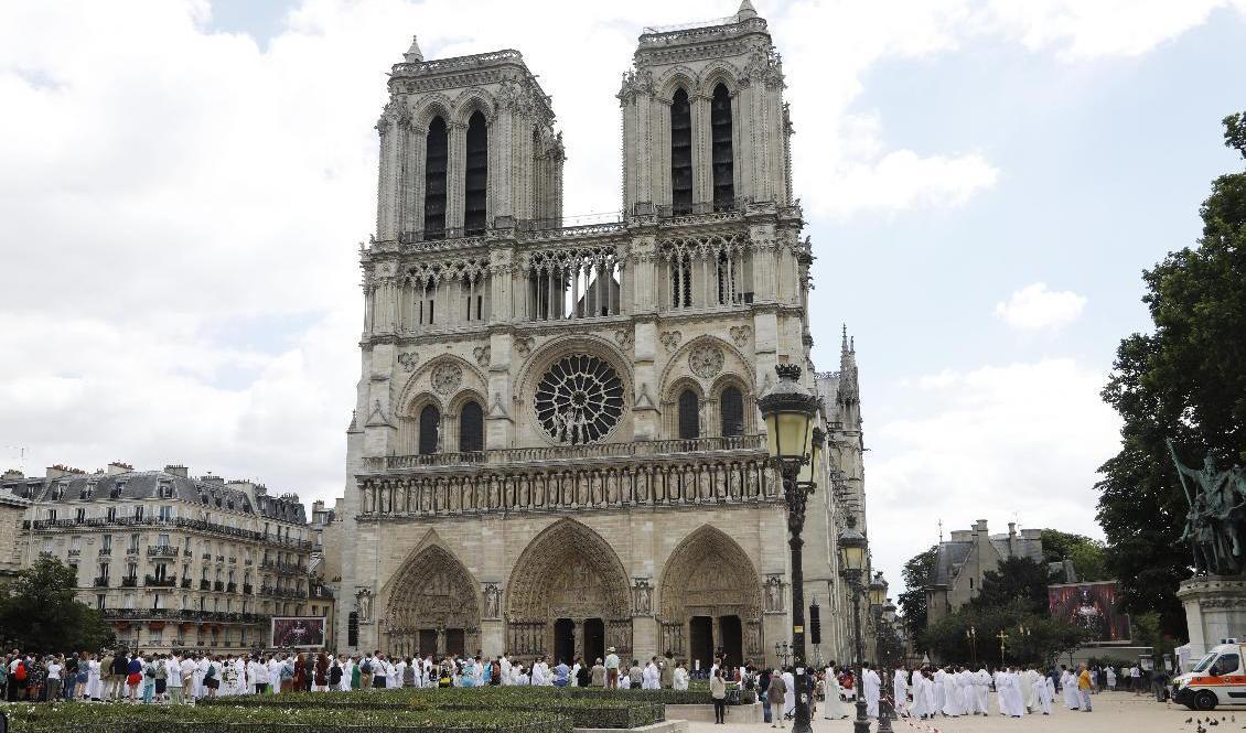 Attacken inträffade utanför katedralen Notre-Dame i Paris. Arkivbild. Foto: Erik Johansen/NTB/TT