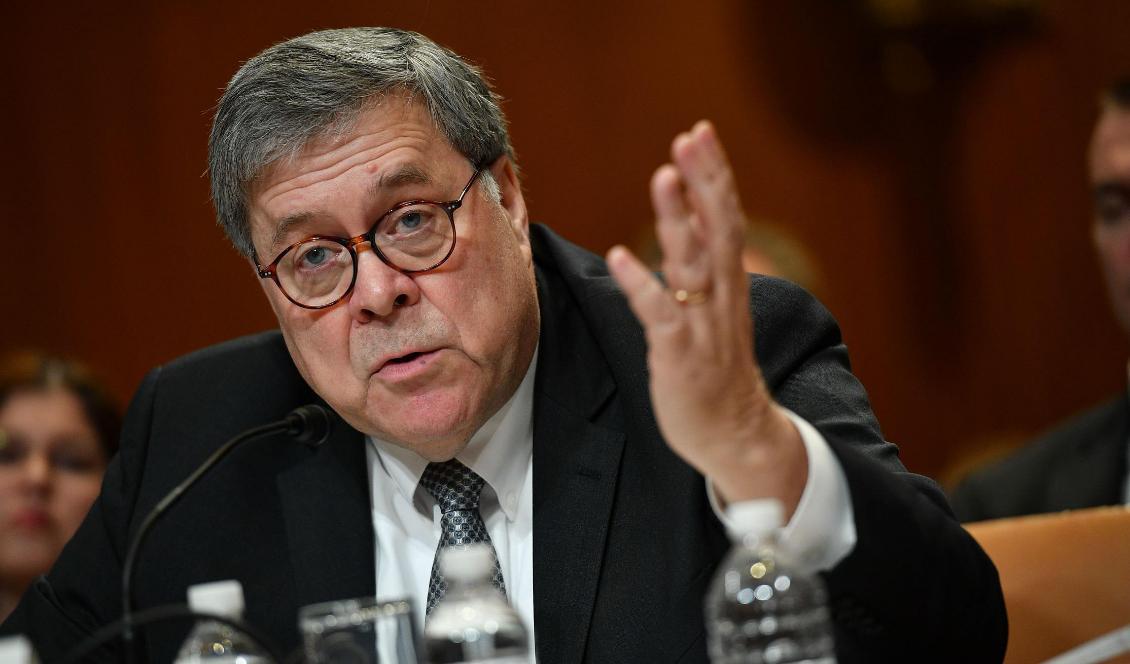 






USA:s justitieminister William Barr. Foto: Mandel Ngan/AFP via Getty Images                                                                                                                                                                                                                                                                                                                    