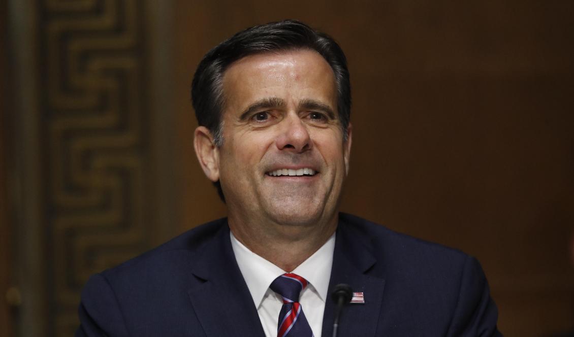 John Ratcliffe, chef för den nationella underrättelsetjänsten, vittnar för en senatskommitté i Washington D.C. den 5 maj 2020. Foto: Andrew Harnik/POOL/AFP via Getty Images