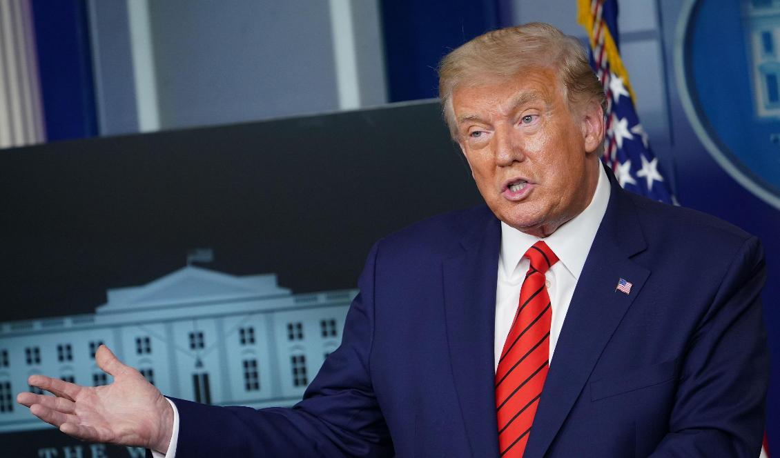 



USA:s president Donald Trump talar under en presskonferens i Vita huset den 31 augusti 2020. Foto: Mandel Ngan/AFP via Getty Images                                                                                                                                                                                