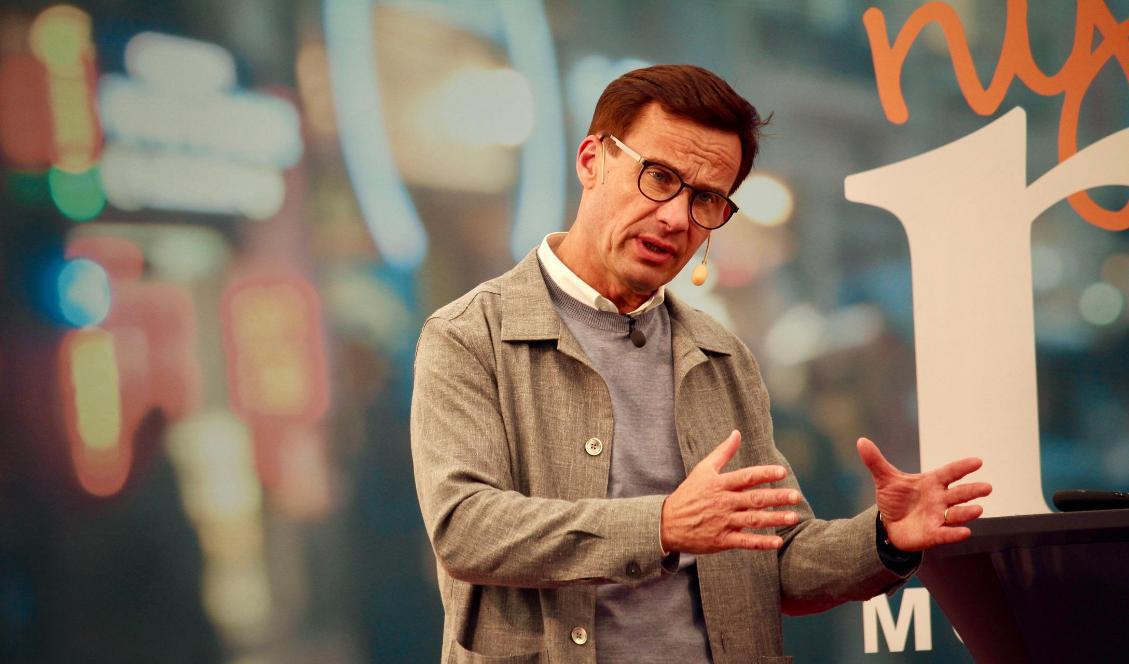 Moderaternas partiledare Ulf Kristersson. Foto: Susanne W Lamm/Epoch Times. Arkivbild.