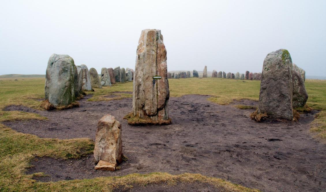 Ales stenar är formad i en perfekt båtform med en tydlig för- och aktersten, av tre olika bergarter valda med stor omsorg. Foto: Emil Almberg/Epoch Times