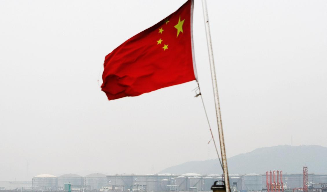 

En flagga i Ningbo i Zhejiangprovinsen i Kina den 3 juni 2009. Foto: Feng Li/Getty Images                                                                                        