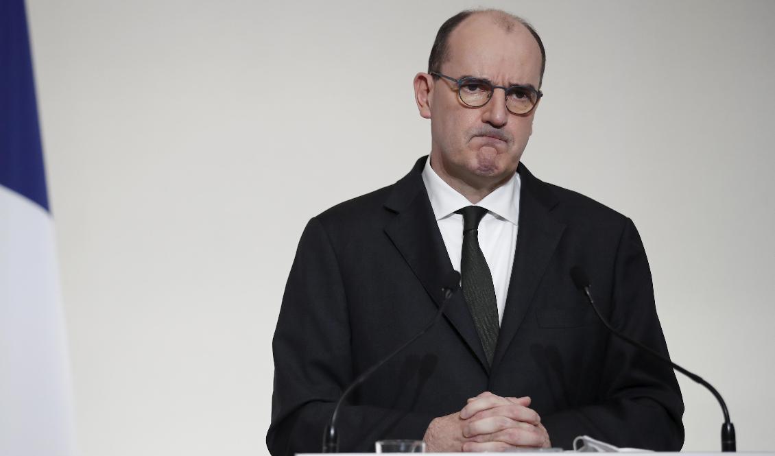 Frankrikes premiärminister Jean Castex. Arkivbild. Foto: Benoit Tessier/AP/TT