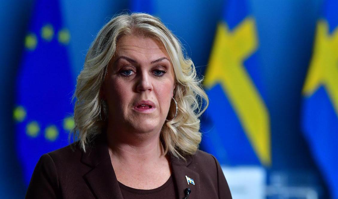 
Socialminister Lena Hallengren. Arkivbild. Foto: Jonas Ekströmer/AP/TT                                            