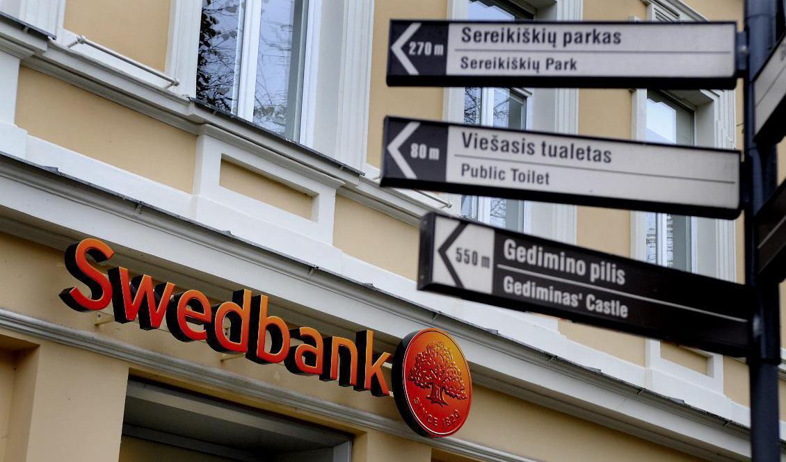 
Ett Swedbankkontor i centrala Vilnius. Arkivbild. Foto: Jurek Holzer/SvD/TT                                            