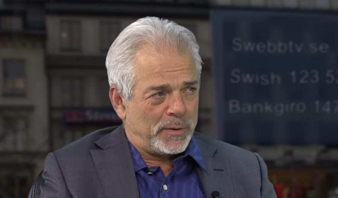 Swebbtv:s vd Mikael Willgert. Foto: Skärmdump/Youtube