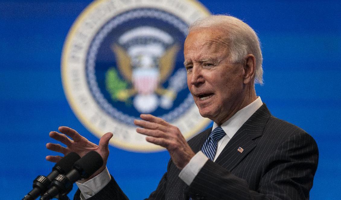 
USA:s President Joe Biden tror på flockimmunitet mot covid-19 i sommar. Foto: Evan Vucci/AP/TT                                            