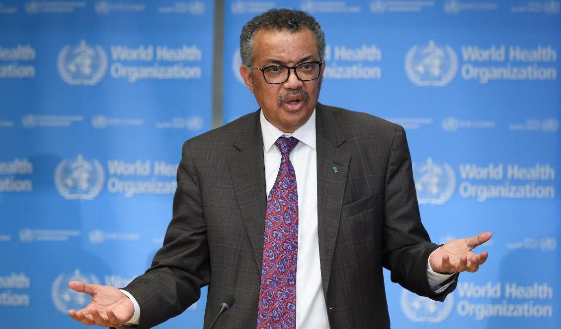 I ett försök att minska falska positiva PCR-testresultat har WHO ändrat diagnoskriterierna. Bild: WHO:s generalsekreterare Tedros Ghebreyesus. Foto:
Fabrice Coffrini/POOL/AFP via Getty Images