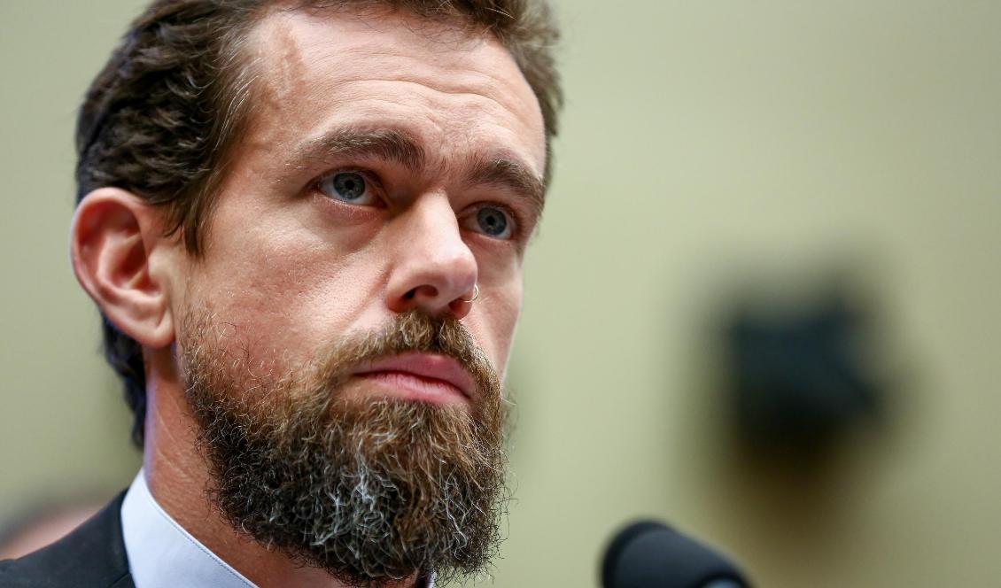 Jack Dorsey, Twitters VD, vittnar i USA:s kongress 2018. Foto: Samira Bouaou/Epoch Times. Arkivbild.