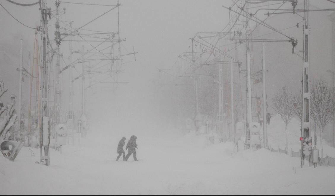 Mer snö drar in över Norrlandskusten till helgen. Arkivbild. Foto: Mats Andersson/TT