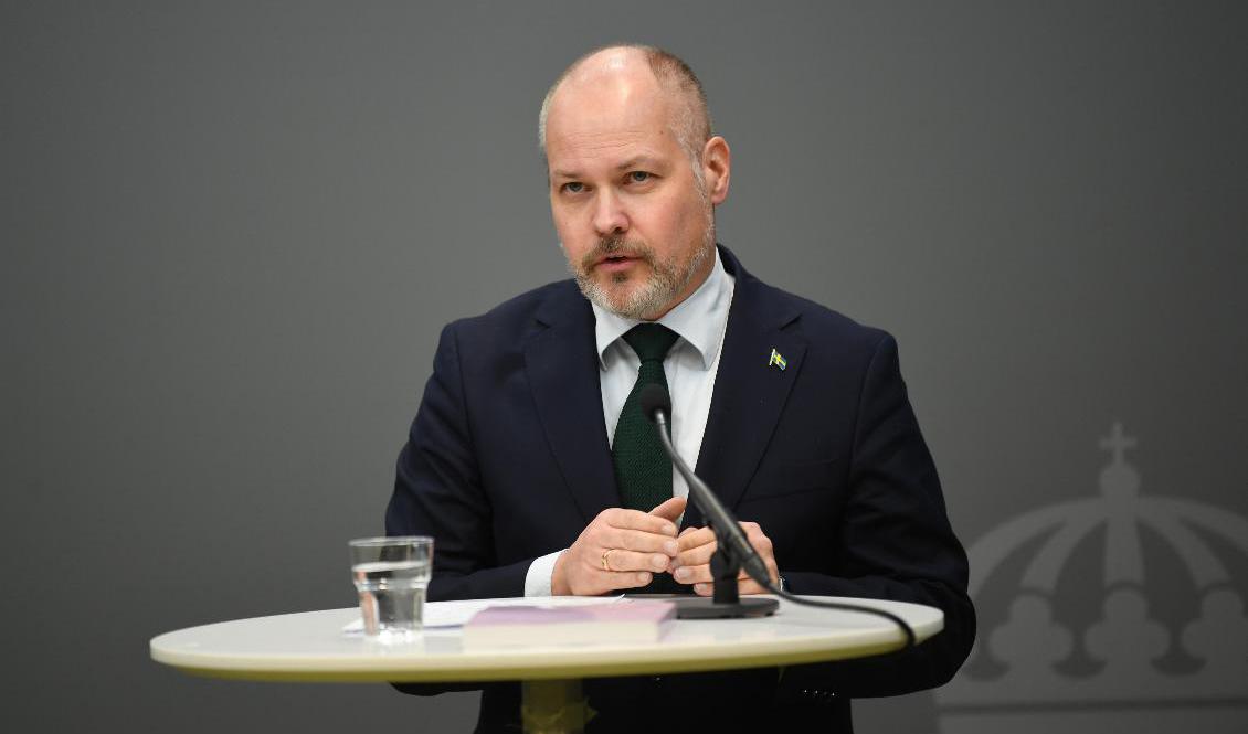 Justitie- och migrationsminister Morgan Johansson (S). Arkivbild. Foto: Fredrik Sandberg/TT