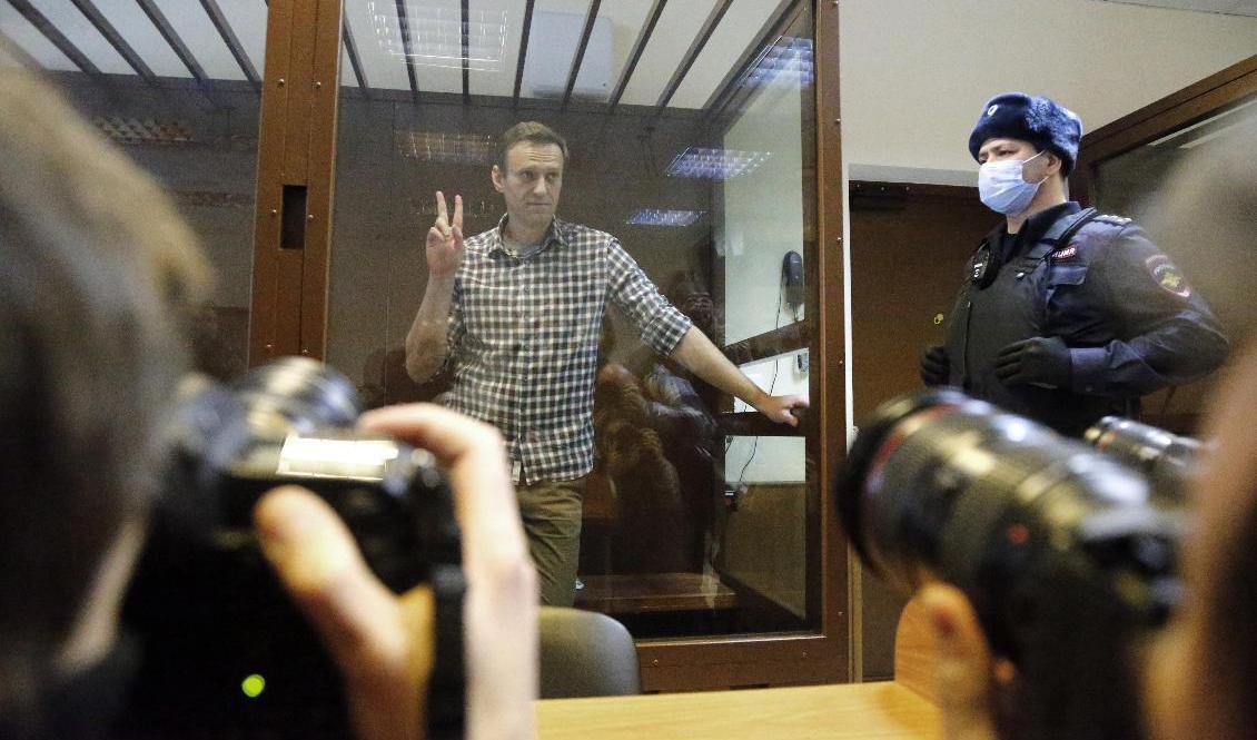 Hanteringen av ryske oppositionspolitikern Aleksej Navalnyj väntas leda till utökade sanktioner från EU när unionens utrikesministrar möts i Bryssel under måndagen. Arkivfoto. Foto: Aleksandr Zemlianitjenko/AP/TT