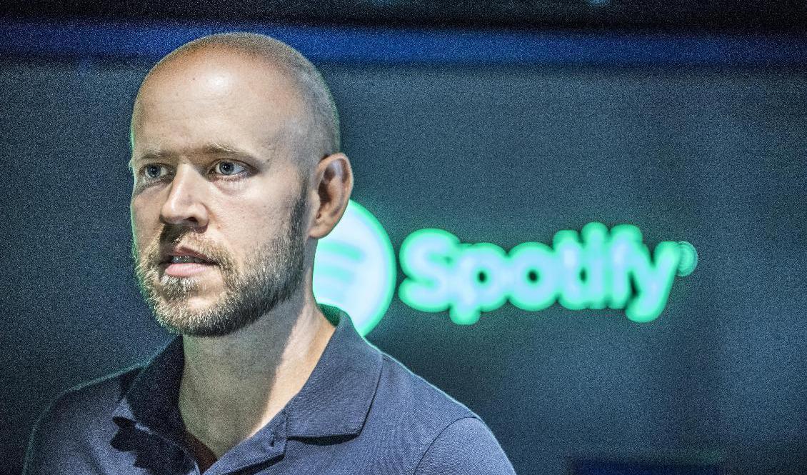 Spotifys grundare Daniel Ek meddelar nyheter vid ett förinspelat framträdande. Arkivbild. Foto: Lars Pehrson/SvD/TT