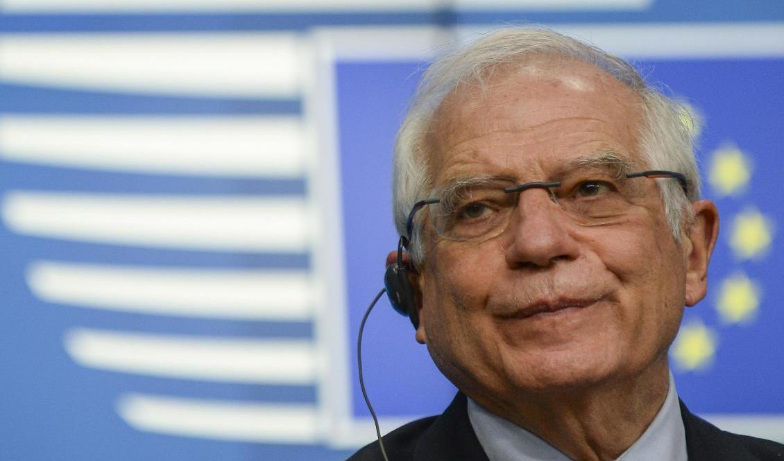 EU:s utrikeschef Josep Borrell. Foto: Johanna Geron/AP/TT