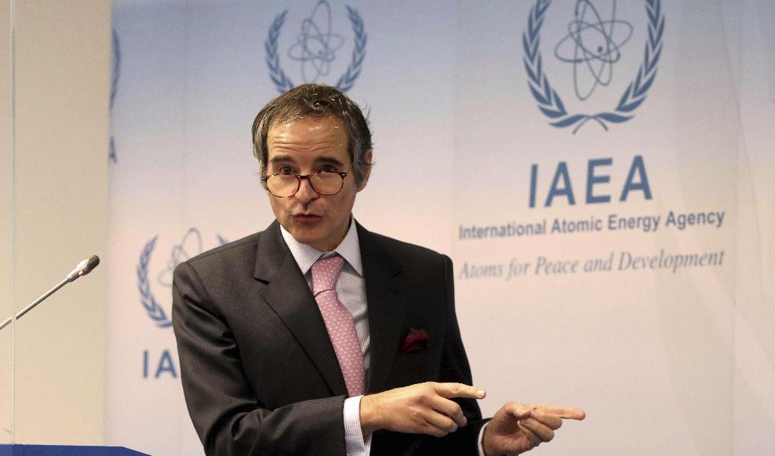 Internationella atomenergiorganet IAEA:s chef Rafael Grossi har bokat in möten med Iran. Arkivbild. Foto: Ronald Zak/AP/TT