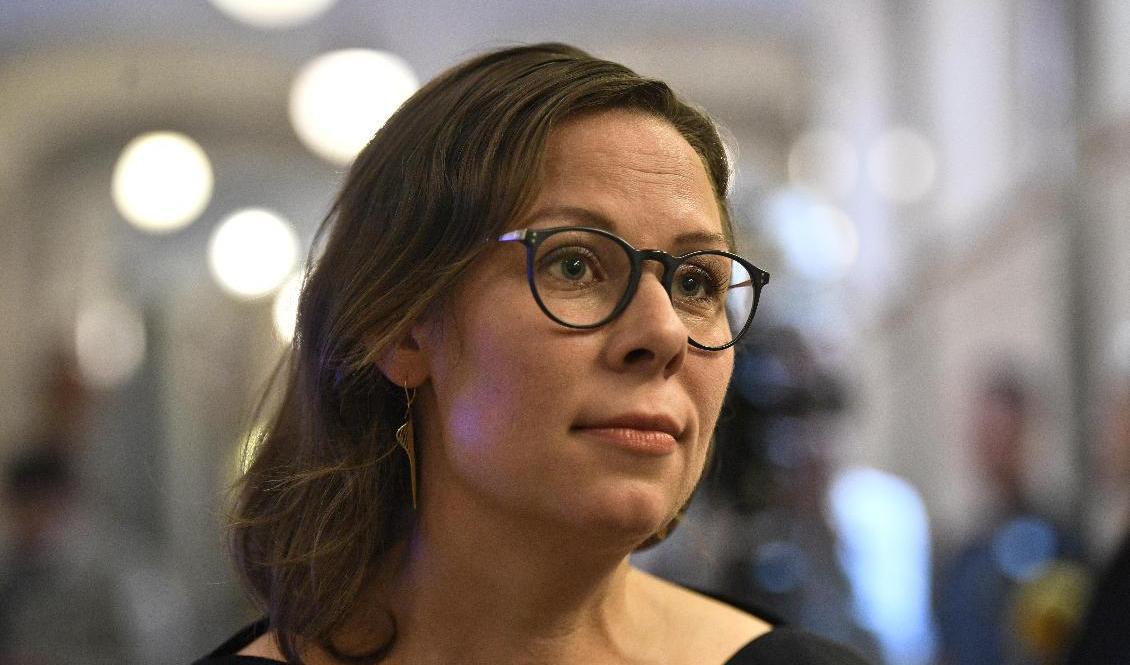 Maria Malmer Stenergard (M) vill skärpa regeringens förslag om en säkra länder-lista för snabbavvisningar. Arkivbild. Foto: Ali Lorestani/TT