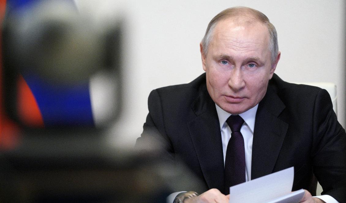 Rysslands president Vladimir Putin. Arkivbild. Foto: Alexei Druzhinin/Kreml via AP/TT